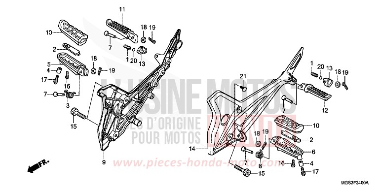 MARCHE for NC700X Dual Cluth ABS DARKNESS BLACK METALLIC (NH463) from 2013